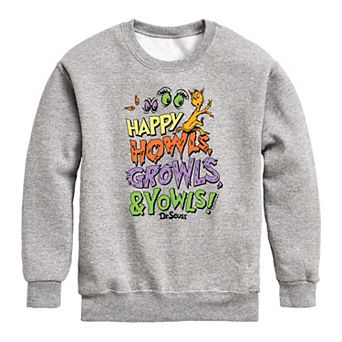 Boys 8-20 Dr. Seuss The Cat in the Hat Howls Growls & Yowls Crew Fleece Sweatshirt