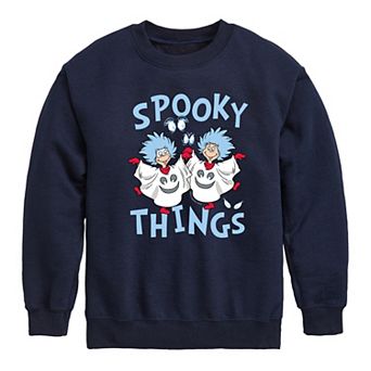 Boys 8-20 Dr. Seuss The Cat in the Hat Spooky Things Crew Fleece Sweatshirt