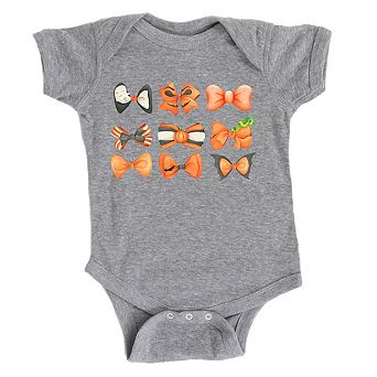 Coquette Girl Halloween Bow Chart Baby Bodysuit