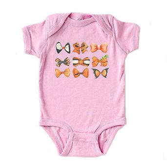 Coquette Girl Halloween Bow Chart Baby Bodysuit