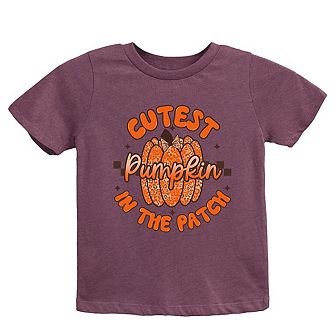 Cutest Pumpkin Leopard Print Toddler Short Sleeve Graphic Tee