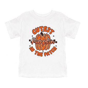 Cutest Pumpkin Leopard Print Toddler Short Sleeve Graphic Tee