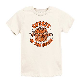 Cutest Pumpkin Leopard Print Youth Short Sleeve Graphic Tee