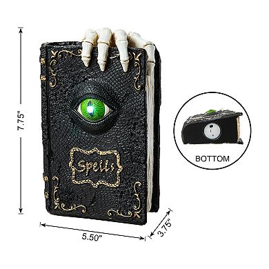 Glitzhome 7.75"h Halloween Lighted Table Decor