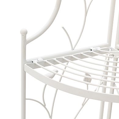 Glitzhome Metal Corner Shelf Plant Stand