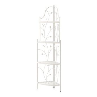 Glitzhome Metal Corner Shelf Plant Stand