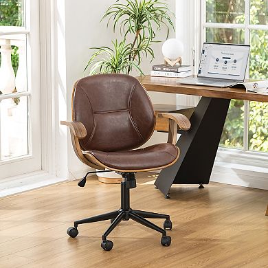 Glitzhome Home Office Chair With Arm