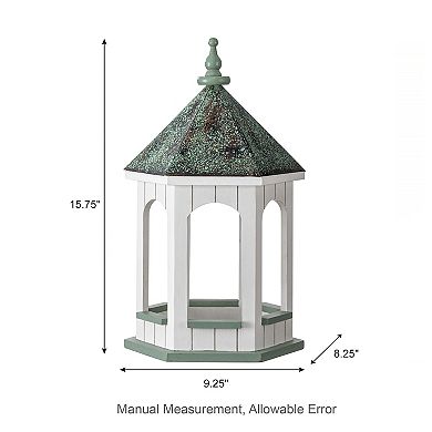 Glitzhome Large Capacity Hanging Bird Feeder