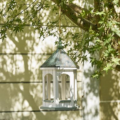 Glitzhome Large Capacity Hanging Bird Feeder