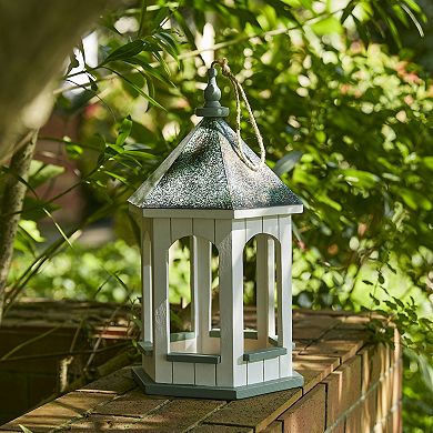 Glitzhome Large Capacity Hanging Bird Feeder