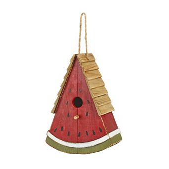 Glitzhome Watermelon Bird House Outdoor