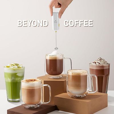 ミルク l09l47 Zulay Kitchen Powerful Mini Milk Frother Handheld - Electric Hand