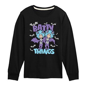 Boys 8-20 Dr. Seuss The Cat in the Hat Batty Things Long Sleeve Graphic Tee