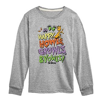 Boys 8-20 Dr. Seuss The Cat in the Hat Howls Growls & Yowls Long Sleeve Graphic Tee
