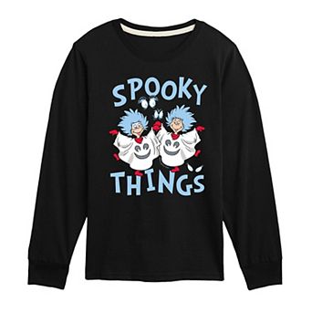 Boys 8-20 Dr. Seuss The Cat in the Hat Spooky Things Long Sleeve Graphic Tee