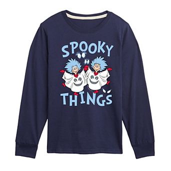 Boys 8-20 Dr. Seuss The Cat in the Hat Spooky Things Long Sleeve Graphic Tee