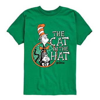 Boys 8-20 Dr. Seuss The Cat in the Hat Skeleton Cat Graphic Tee