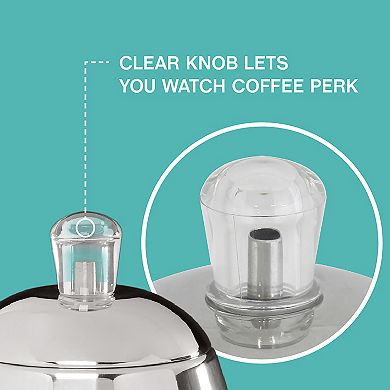 West Bend West Bend Stainless Steel 12-Cup Coffee Percolator