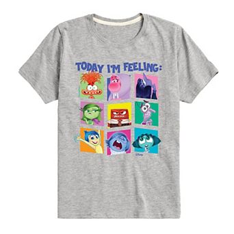 Disney / Pixar's Inside Out 2 Boys 8-20 Today I'm Feeling Grid Graphic Tee
