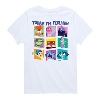 Disney / Pixar's Inside Out 2 Boys 8-20 Today I'm Feeling Grid Graphic Tee