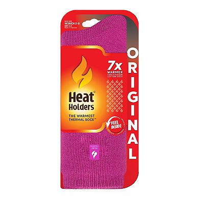 Women's Heat Holders Original 7x Warmer Solid Crew Socks