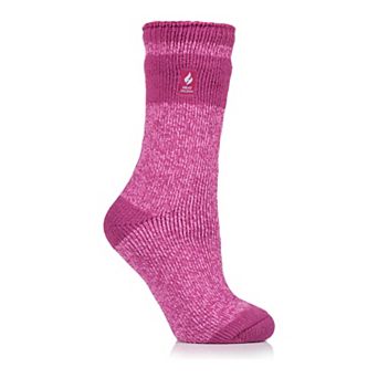 Women's Heat Holders Original 7x Warmer Block Twist Crew Socks