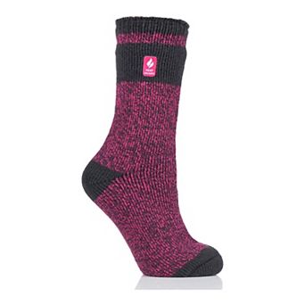 Women's Heat Holders Original 7x Warmer Block Twist Crew Socks