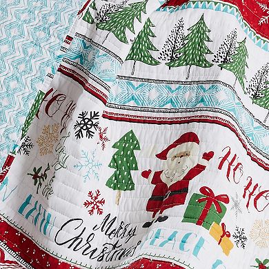 Levtex Home Ho Ho Holidays Quilted Throw Blanket