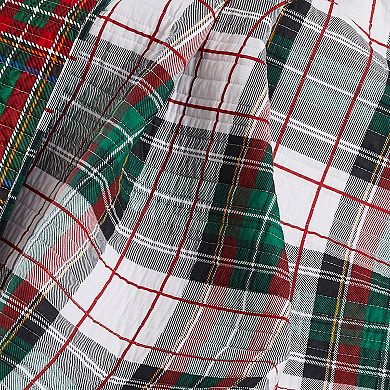 Levtex Home Spencer Plaid Green Quilted Throw Blanket