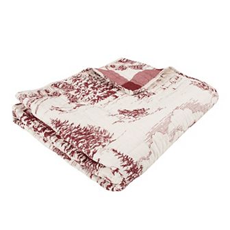 Levtex Home Winter Sleigh Ride Quilted Throw Blanket