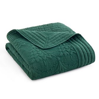 Levtex Home O Christmas Tree Quilted Throw Blanket