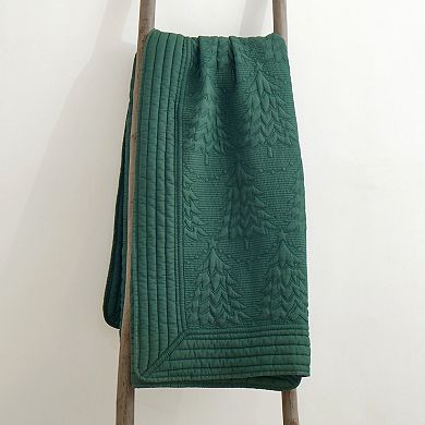 Levtex Home O Christmas Tree Quilted Throw Blanket