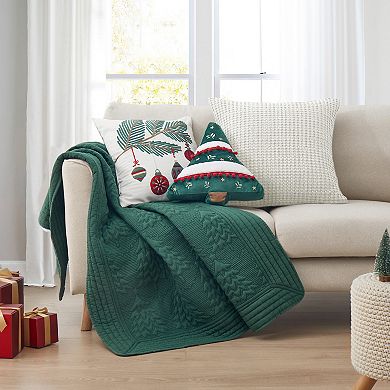 Levtex Home O Christmas Tree Quilted Throw Blanket
