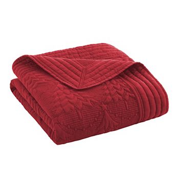 Levtex Home O Christmas Tree Quilted Throw Blanket
