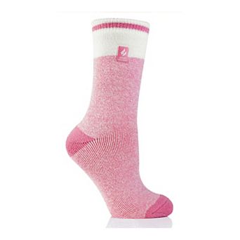 Women's Heat Holders Lite 5x Warmer Block Twist Crew Socks