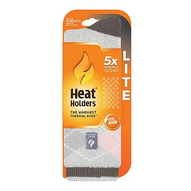 Women's Heat Holders Lite 5x Warmer Argyle Crew Socks