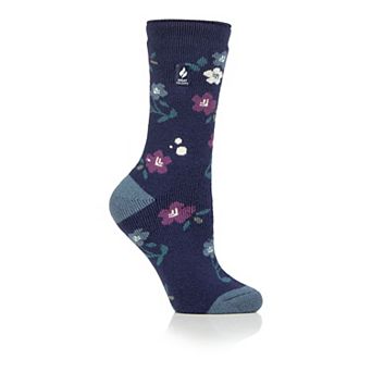 Women's Heat Holders Lite 5x Warmer Floral Crew Socks