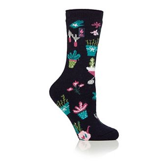 Women's Heat Holders Lite 5x Warmer Gardening Novelty Crew Socks