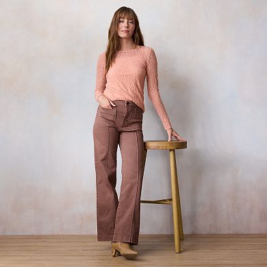 Women's LC Lauren Conrad Long Sleeve Lace Top