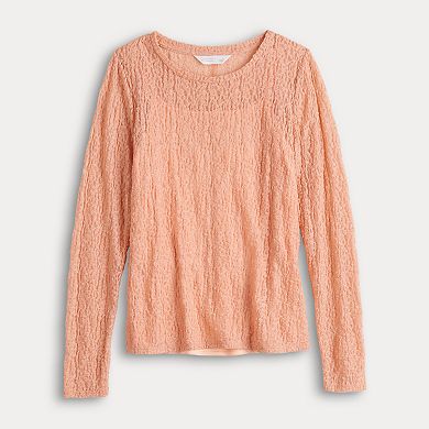 Women's LC Lauren Conrad Long Sleeve Lace Top
