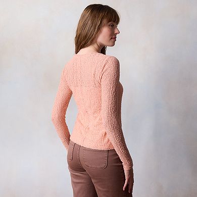 Women's LC Lauren Conrad Long Sleeve Lace Top