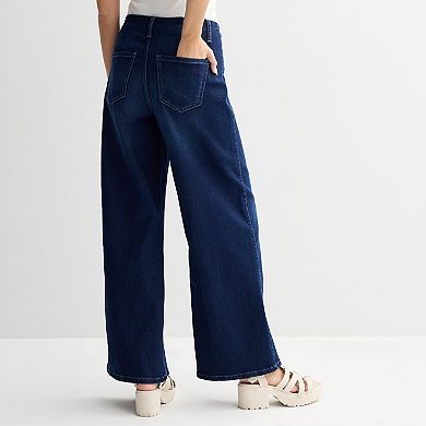 Juniors' SO® Easy Wide-Leg Denim Trousers