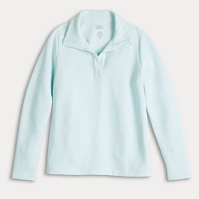 Women's Croft & Barrow® Open Collar Pullover