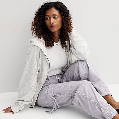 Juniors' SO® Relaxed Fit Bow Cargo Wide Leg Pants