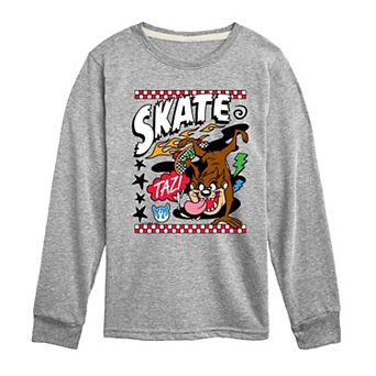 Boys 8-20 Looney Tunes Taz Skate Long Sleeve Graphic Tee