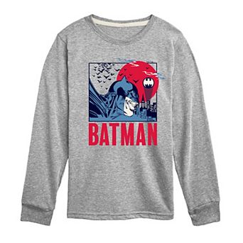 Boys 8-20 DC Comics Batman Gotham City Long Sleeve Graphic Tee