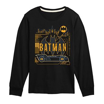 Boys 8-20 DC Comics Batman Batmobile Long Sleeve Graphic Tee