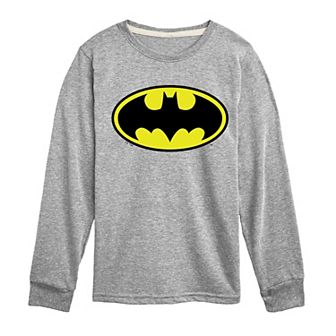 Boys 8-20 DC Comics Batman Classic Bat Shield Long Sleeve Graphic Tee