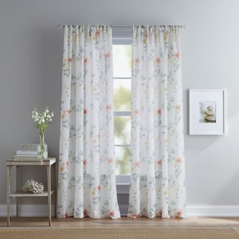 Curtainworks Primavera Crushed Voile Window Curtain Panel Set