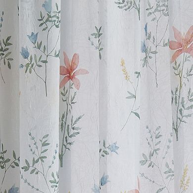 Curtainworks Primavera Crushed Voile Window Curtain Panel Set